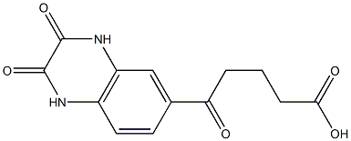 5-(2,3-dioxo-1,2,3,4-tetrahydroquinoxalin-6-yl)-5-oxopentanoic acid Structure