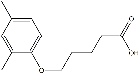 5-(2,4-dimethylphenoxy)pentanoic acid Structure