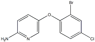 5-(2-bromo-4-chlorophenoxy)pyridin-2-amine 구조식 이미지