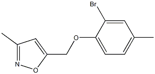 5-(2-bromo-4-methylphenoxymethyl)-3-methyl-1,2-oxazole 구조식 이미지