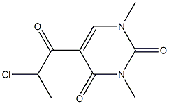 5-(2-chloropropanoyl)-1,3-dimethyl-1,2,3,4-tetrahydropyrimidine-2,4-dione Structure