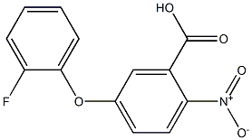 5-(2-fluorophenoxy)-2-nitrobenzoic acid 구조식 이미지