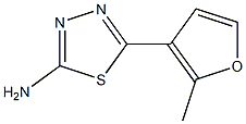 5-(2-methylfuran-3-yl)-1,3,4-thiadiazol-2-amine Structure