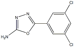 5-(3,5-dichlorophenyl)-1,3,4-oxadiazol-2-amine 구조식 이미지