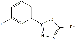 5-(3-iodophenyl)-1,3,4-oxadiazole-2-thiol 구조식 이미지