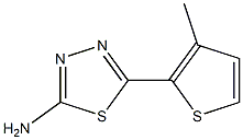 5-(3-methylthiophen-2-yl)-1,3,4-thiadiazol-2-amine Structure