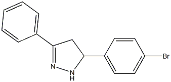 5-(4-bromophenyl)-3-phenyl-4,5-dihydro-1H-pyrazole 구조식 이미지