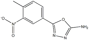 5-(4-methyl-3-nitrophenyl)-1,3,4-oxadiazol-2-amine Structure