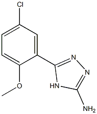 5-(5-chloro-2-methoxyphenyl)-4H-1,2,4-triazol-3-amine Structure