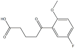 5-(5-fluoro-2-methoxyphenyl)-5-oxopentanoic acid Structure
