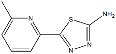 5-(6-methylpyridin-2-yl)-1,3,4-thiadiazol-2-amine Structure