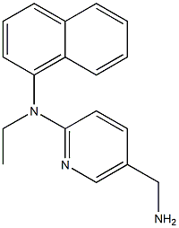 5-(aminomethyl)-N-ethyl-N-(naphthalen-1-yl)pyridin-2-amine Structure