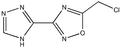 5-(chloromethyl)-3-(4H-1,2,4-triazol-3-yl)-1,2,4-oxadiazole Structure