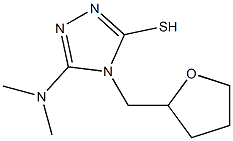 5-(dimethylamino)-4-(tetrahydrofuran-2-ylmethyl)-4H-1,2,4-triazole-3-thiol Structure