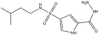 5-(hydrazinocarbonyl)-N-(3-methylbutyl)-1H-pyrrole-3-sulfonamide Structure