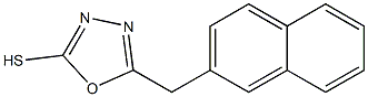 5-(naphthalen-2-ylmethyl)-1,3,4-oxadiazole-2-thiol Structure