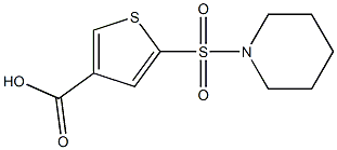 5-(piperidine-1-sulfonyl)thiophene-3-carboxylic acid Structure