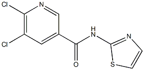 5,6-dichloro-N-(1,3-thiazol-2-yl)pyridine-3-carboxamide Structure