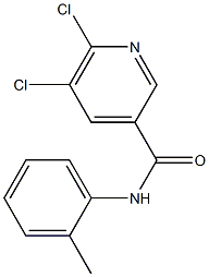 5,6-dichloro-N-(2-methylphenyl)pyridine-3-carboxamide Structure