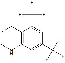 5,7-bis(trifluoromethyl)-1,2,3,4-tetrahydroquinoline 구조식 이미지