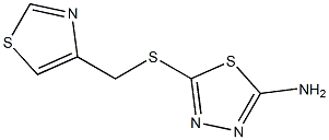 5-[(1,3-thiazol-4-ylmethyl)sulfanyl]-1,3,4-thiadiazol-2-amine Structure