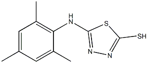 5-[(2,4,6-trimethylphenyl)amino]-1,3,4-thiadiazole-2-thiol Structure