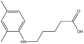 5-[(2,4-dimethylphenyl)amino]pentanoic acid Structure