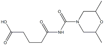 5-[(2,6-dimethylmorpholin-4-yl)carbonylamino]-5-oxopentanoic acid 구조식 이미지