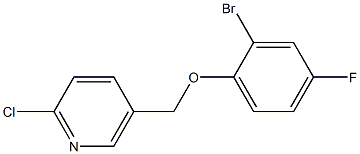 5-[(2-bromo-4-fluorophenoxy)methyl]-2-chloropyridine 구조식 이미지
