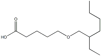 5-[(2-ethylhexyl)oxy]pentanoic acid 구조식 이미지