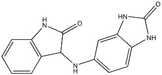 5-[(2-oxo-2,3-dihydro-1H-indol-3-yl)amino]-2,3-dihydro-1H-1,3-benzodiazol-2-one 구조식 이미지