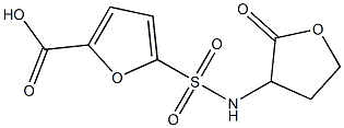 5-[(2-oxooxolan-3-yl)sulfamoyl]furan-2-carboxylic acid 구조식 이미지