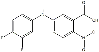 5-[(3,4-difluorophenyl)amino]-2-nitrobenzoic acid Structure