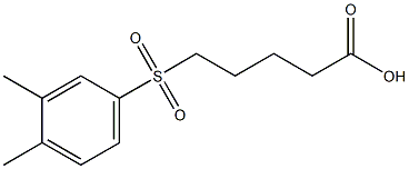 5-[(3,4-dimethylbenzene)sulfonyl]pentanoic acid 구조식 이미지