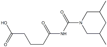 5-[(3,5-dimethylpiperidin-1-yl)carbonylamino]-5-oxopentanoic acid Structure