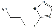 5-[(3-aminopropyl)sulfanyl]-1H-1,2,4-triazole 구조식 이미지