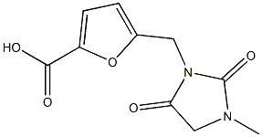 5-[(3-methyl-2,5-dioxoimidazolidin-1-yl)methyl]furan-2-carboxylic acid Structure