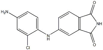 5-[(4-amino-2-chlorophenyl)amino]-2,3-dihydro-1H-isoindole-1,3-dione 구조식 이미지