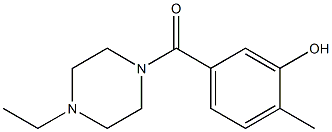 5-[(4-ethylpiperazin-1-yl)carbonyl]-2-methylphenol 구조식 이미지