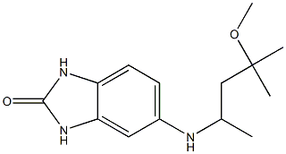 5-[(4-methoxy-4-methylpentan-2-yl)amino]-2,3-dihydro-1H-1,3-benzodiazol-2-one 구조식 이미지