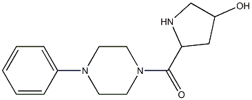 5-[(4-phenylpiperazin-1-yl)carbonyl]pyrrolidin-3-ol 구조식 이미지