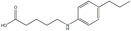 5-[(4-propylphenyl)amino]pentanoic acid 구조식 이미지