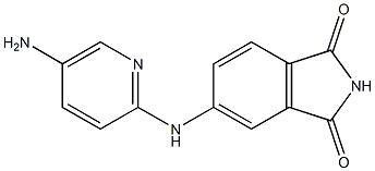 5-[(5-aminopyridin-2-yl)amino]-2,3-dihydro-1H-isoindole-1,3-dione 구조식 이미지