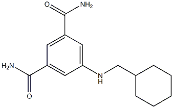 5-[(cyclohexylmethyl)amino]benzene-1,3-dicarboxamide Structure