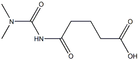 5-[(dimethylcarbamoyl)amino]-5-oxopentanoic acid Structure