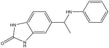 5-[1-(phenylamino)ethyl]-2,3-dihydro-1H-1,3-benzodiazol-2-one 구조식 이미지