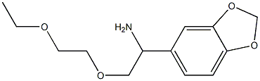 5-[1-amino-2-(2-ethoxyethoxy)ethyl]-2H-1,3-benzodioxole Structure