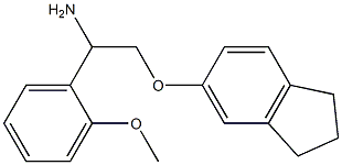 5-[2-amino-2-(2-methoxyphenyl)ethoxy]-2,3-dihydro-1H-indene Structure