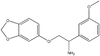 5-[2-amino-2-(3-methoxyphenyl)ethoxy]-2H-1,3-benzodioxole 구조식 이미지