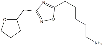 5-[3-(oxolan-2-ylmethyl)-1,2,4-oxadiazol-5-yl]pentan-1-amine Structure